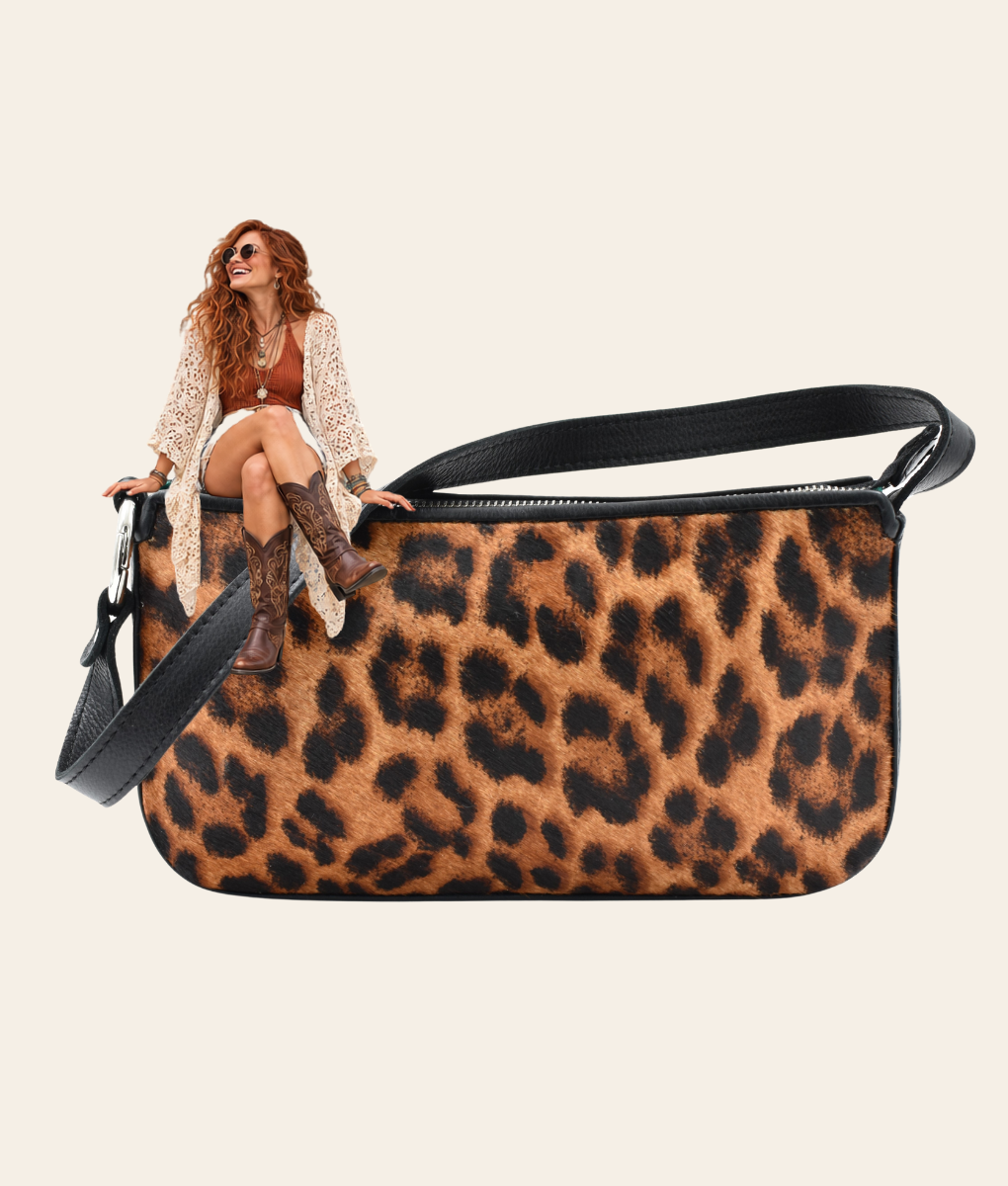 Printed Tully Shoulder Bag Black