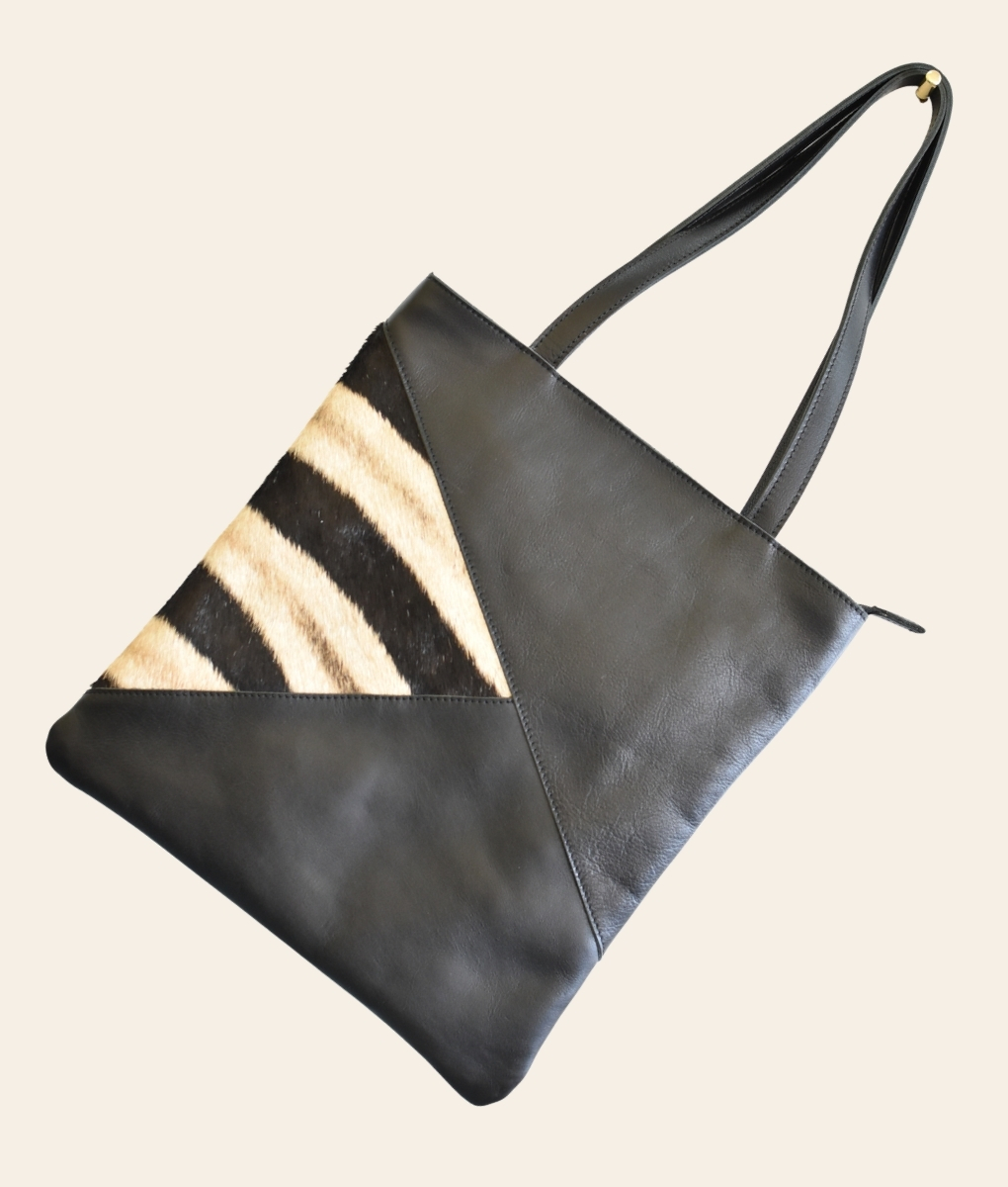 Zebra 2 Tone Tote
