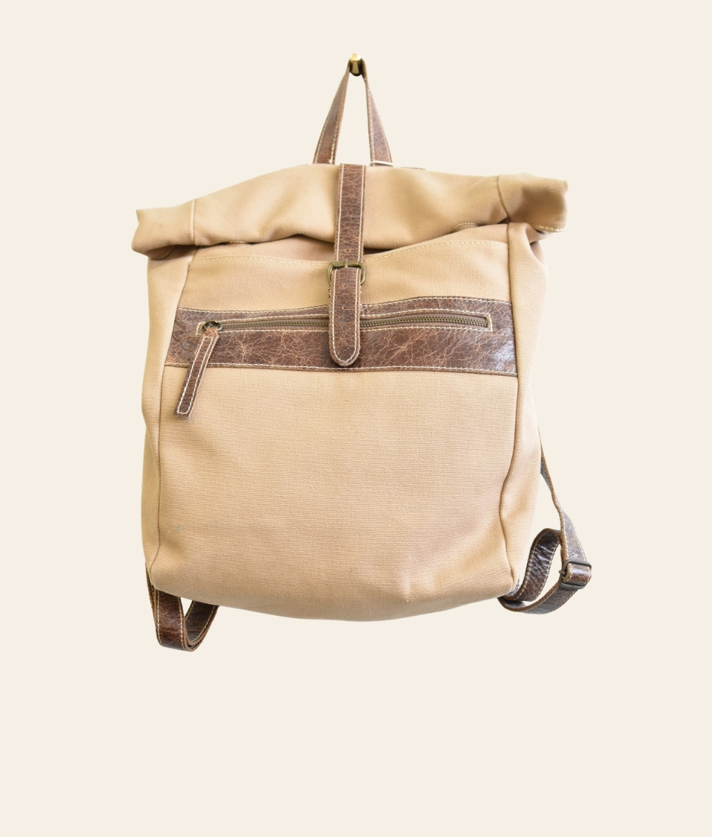 Canvas Rollover Backpack