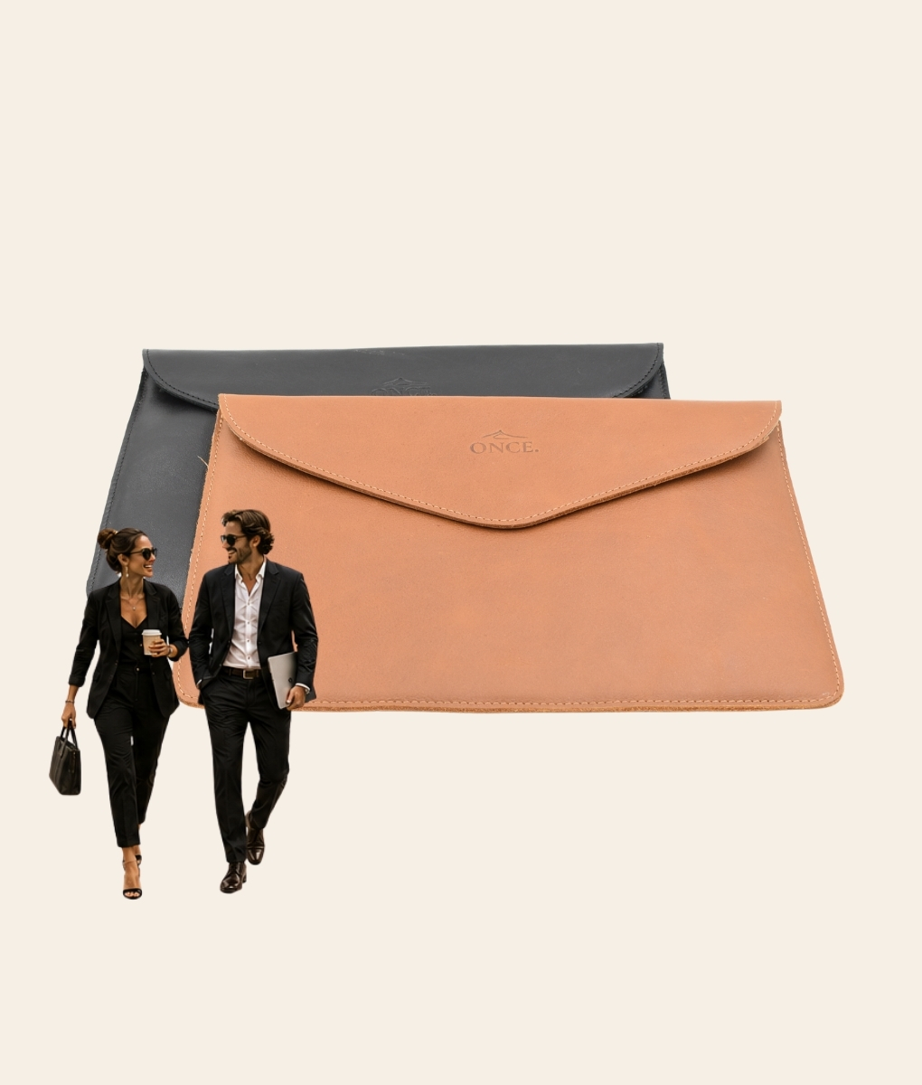 Tan Leather 13inch Laptop Sleeve