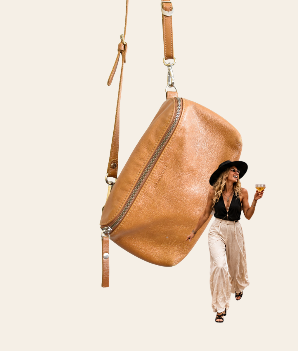 Tan Mina Moo Waist Bag