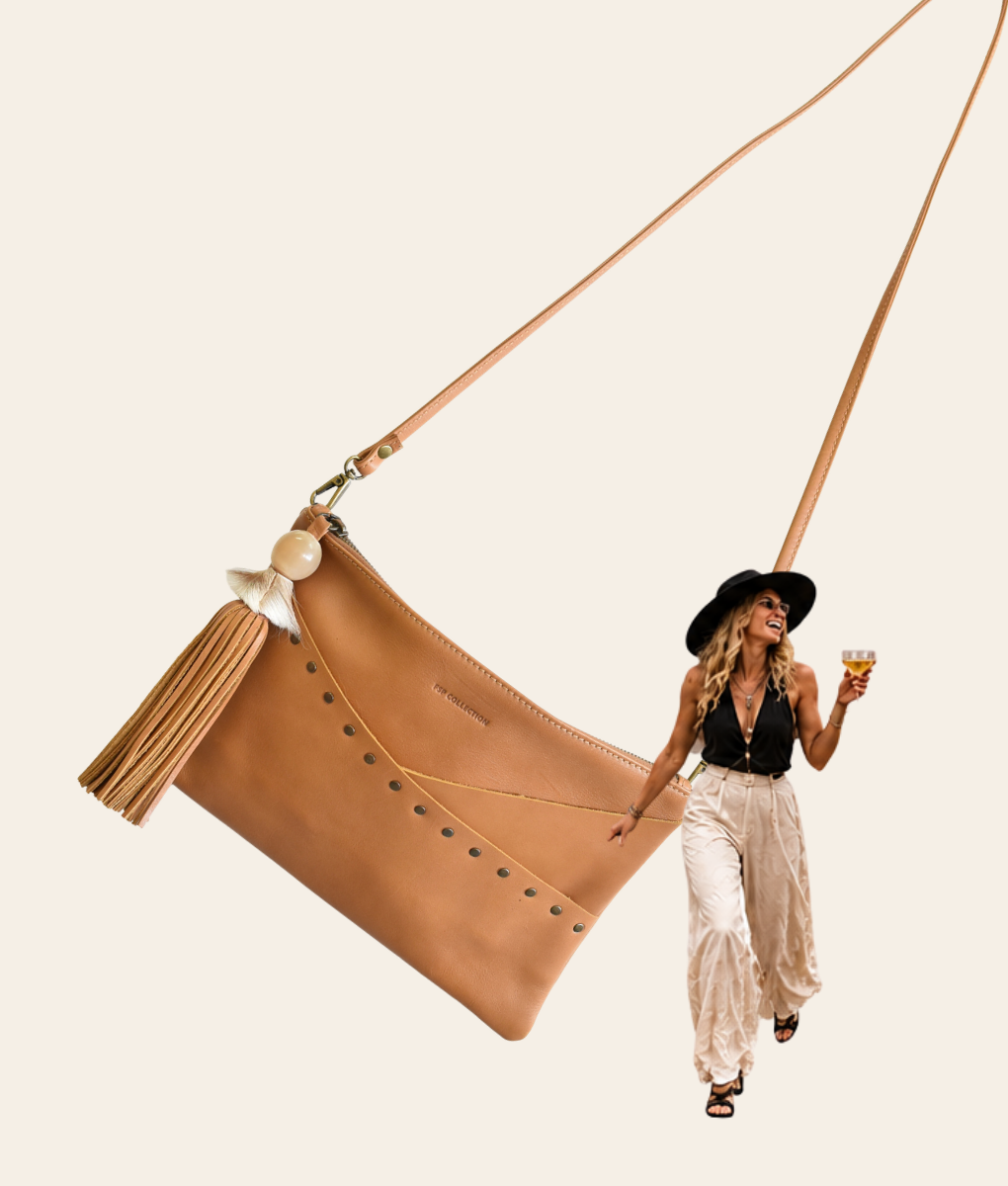Leather Studded Natalie Sling