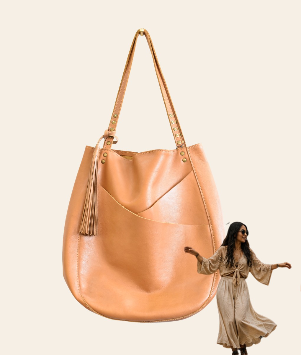 Tan Tulip Tote